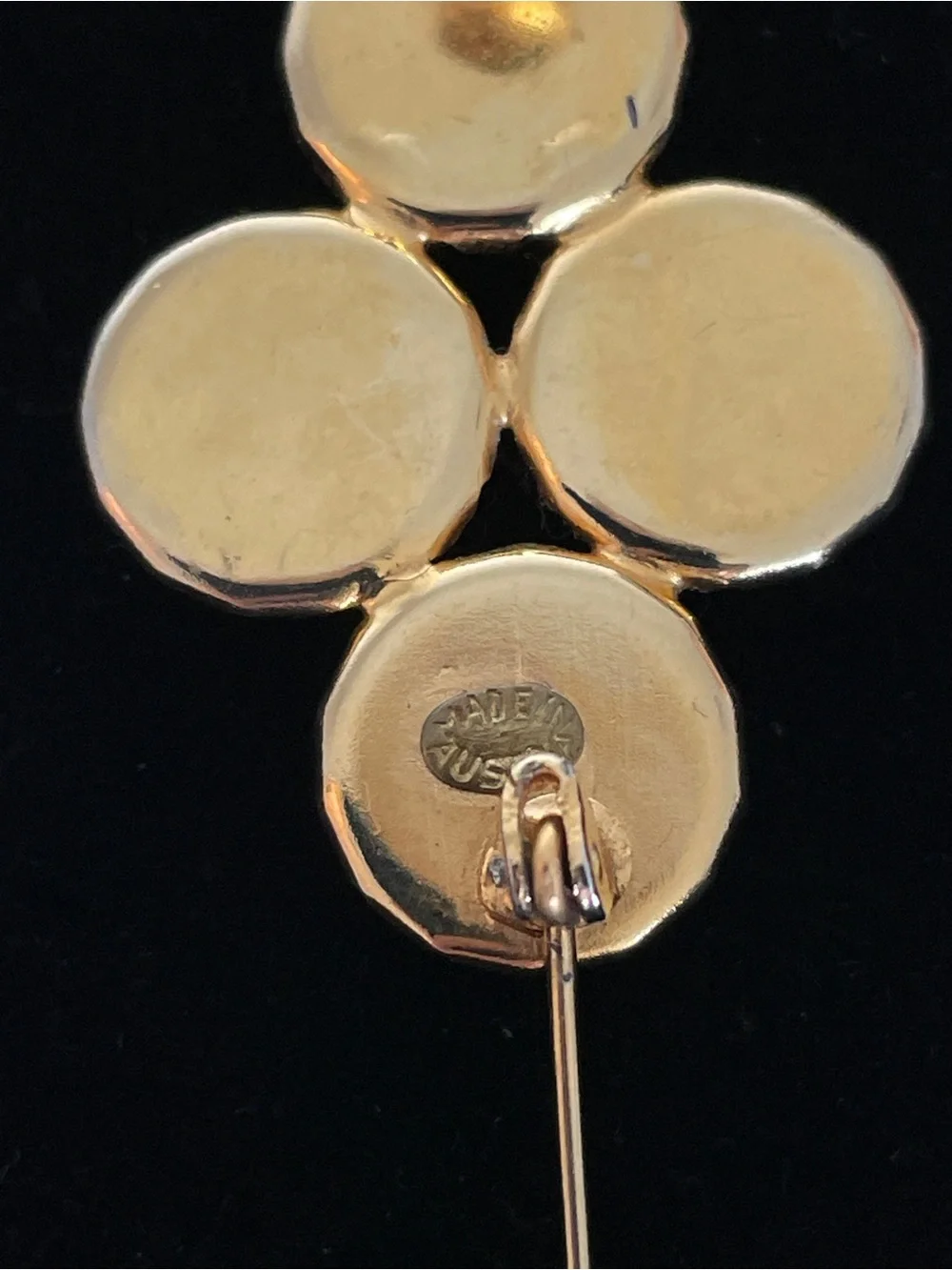 Vintage Aurora Borealis Cluster Pin Brooch Made in Austria